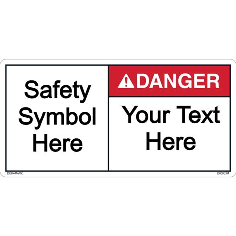 Custom Danger Label with Symbol - DuraMark Technologies