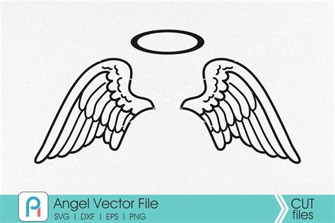 Angel Wings Svg, Angel Svg, Wings Svg, Baby Memorial Svg (536545) | Cut Files | Design Bundles