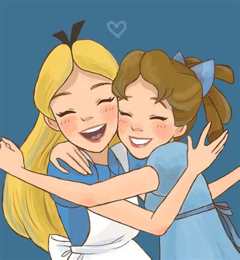 Alice & Wendy | Disney drawings, Disney fan art, Disney