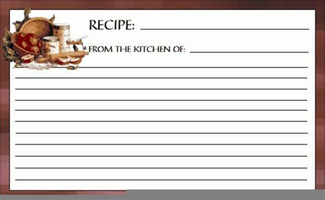 Recipe Card Clipart