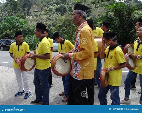 Boy Plays Kompang during Malay Wedding Ceremony. Editorial Photography - Image of hand ...