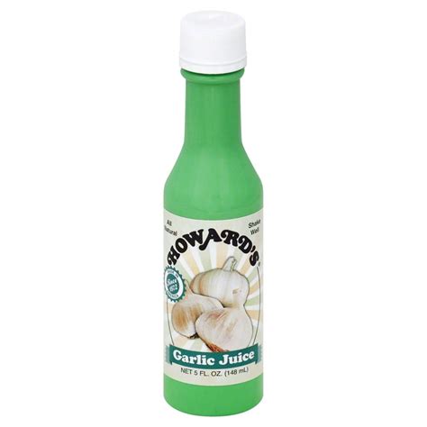 Howard's Garlic Juice, 5 Fl Oz, 1 Count - Walmart.com