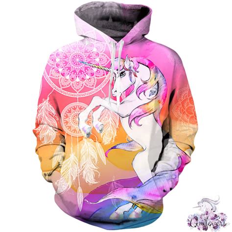 Unicorn 3D Hoodie Unicorn Hoodie, Unicorn Bag, Unicorn Outfit, Unicorn Backpack, Pink Unicorn ...