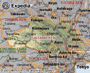 Saitama Map - Japan