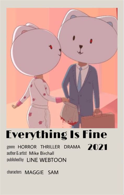 Everything is Fine WEBTOON poster | Webtoon, Webtoon comics, Comic poster