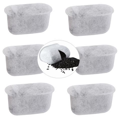 Set of 6 Replacement Charcoal Water Filters for Cuisinart Coffee Maker ...