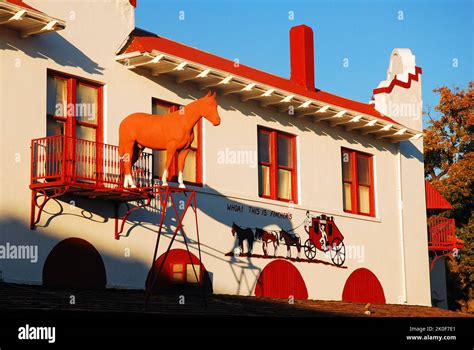 Popular Restaurant in Ft Worth Stockyards Stock Photo - Alamy