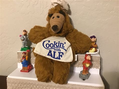 1988 Alf Hand puppet Cooking with Alf plus 4 Wendys 1990 | Etsy