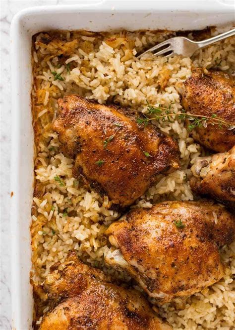 Oven Baked Chicken and Rice | RecipeTin Eats