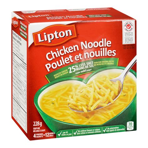 Lipton Chicken Noodle Soup Mix - Low Sodium - Whistler Grocery Service ...