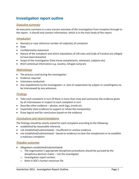 10+ Workplace Investigation Report Examples – Pdf | Examples pertaining ...