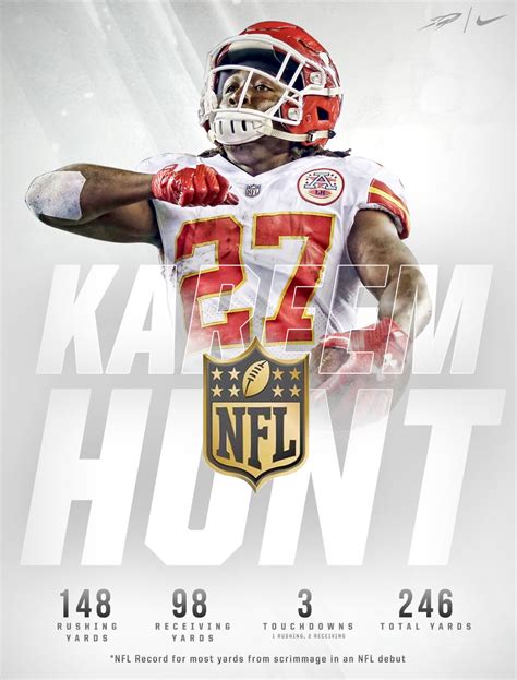 Kareem Hunt NFL Debut on Behance