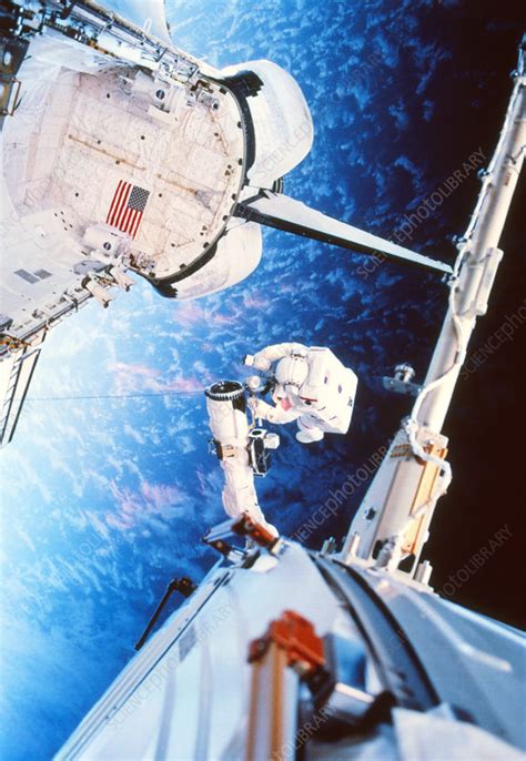 ISS space walk - Stock Image - S565/0082 - Science Photo Library