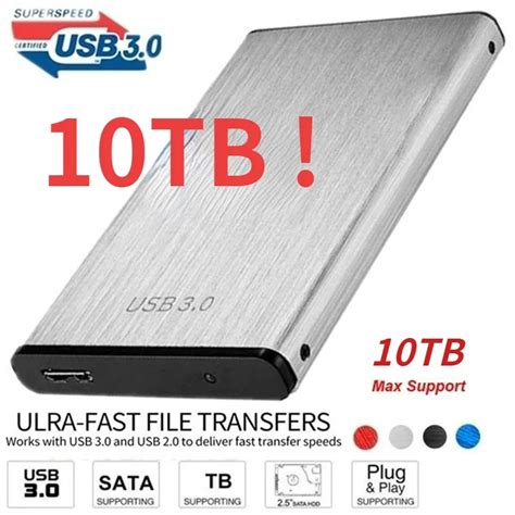 10tb 8tb 4tb 2tb Portable External Hard Drive Usb3.0 Hdd 2.5 Inch 1tb ...