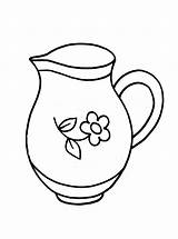 Coloring Page  Pitcher sketch template