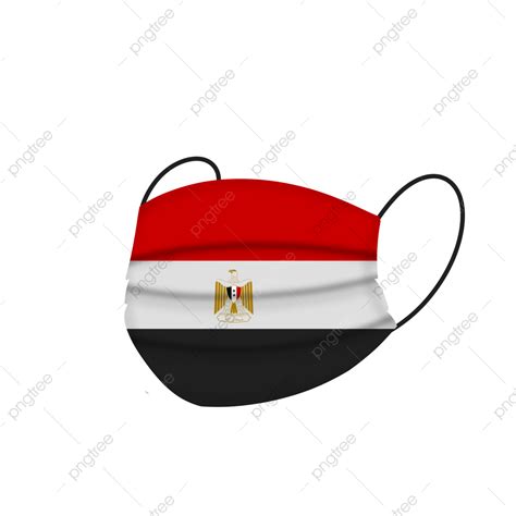 Egyptian Mask Clipart Transparent Background, Egyptian Flag Face Mask, Egypt Flag, Face Mask ...