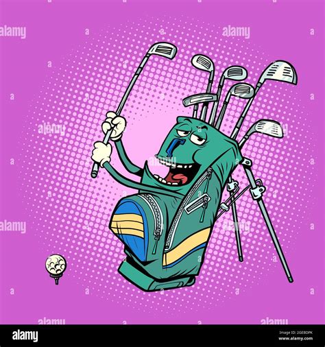 Golf bag Stock Vector Images - Alamy