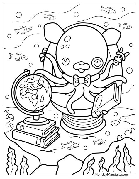 Professor Inkling Coloring Pages - Free Octonauts Coloring Pages Printables