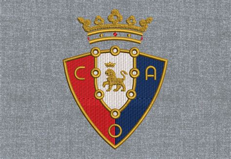 CA Osasuna logo Machine embroidery design pattern 3 sizes | Etsy