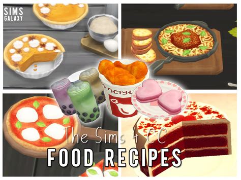 Sims 4 CC Food Recipes Mod Collection#N#If your sim... - Sims Galaxy