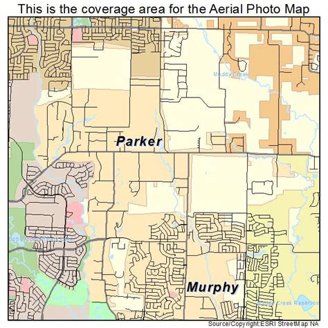 Aerial Photography Map of Parker, TX Texas