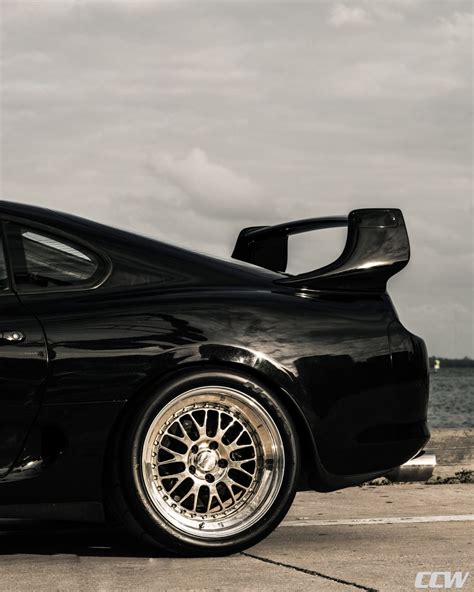 Black Toyota Supra MKIV Turbo - CCW LM20 Wheels - Polished Aluminum ...