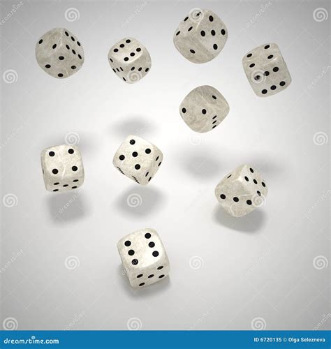 Falling dice stock illustration. Illustration of backgrounds - 6720135