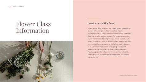 Floral Design Class Google Slides Templates|Lifestyle