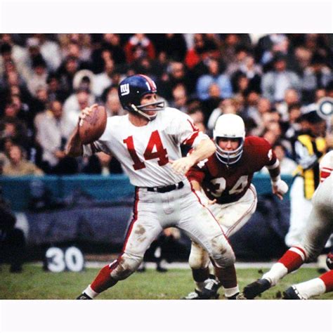 Y.A. Tittle Horizontal Color 16x20 Photo | New york giants football, New york giants, Football