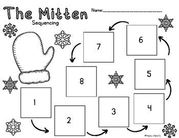 The Mitten - Story Map and Sequencing by Ms B Loves to Teach | TPT