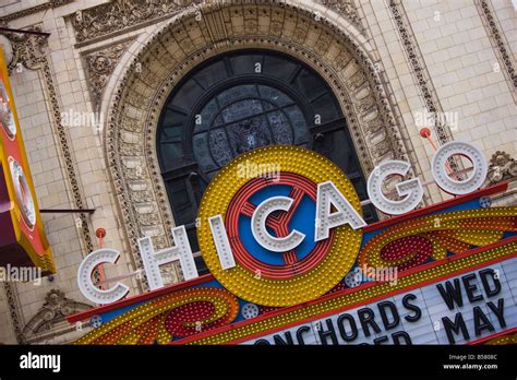 The Chicago Theatre, Theatre District, Chicago, Illinois, United States of America, North ...