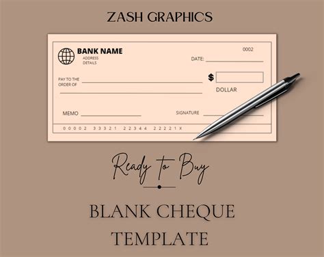 Blank Cheque Template Editable Bank Check Printable Check | lupon.gov.ph