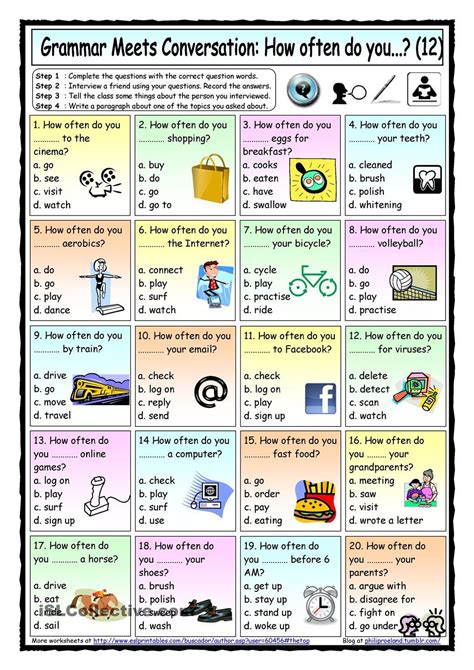 Grammar Activities For Esl Students