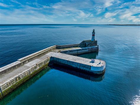 Fraserburgh Harbour Lighthouse, Fraserburgh, UK, United Kingdom