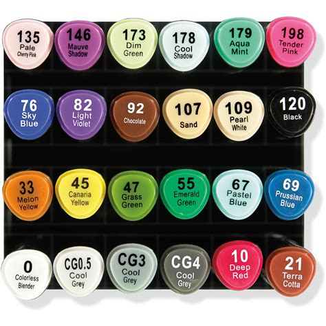 Amazon.com: Studio Series Professional Alcohol Color Markers - Dual Tip - 24 Pack