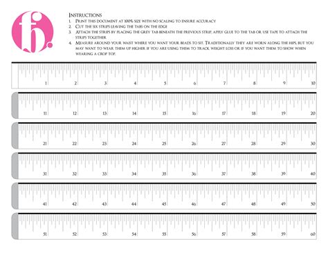 Printable Measuring Tape For Body - Printable Word Searches