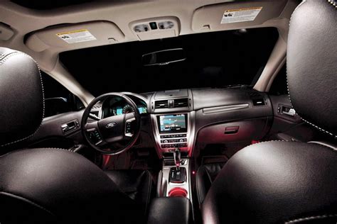 2012-Ford-Fusion-Hybrid-interior-profile-cockpit-lighted - The Supercars - Car Reviews, Pictures ...