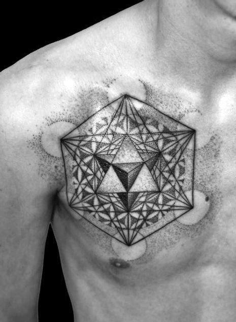 60 Metatron’s Cube Tattoo Designs For Men - Geometric Ink Ideas