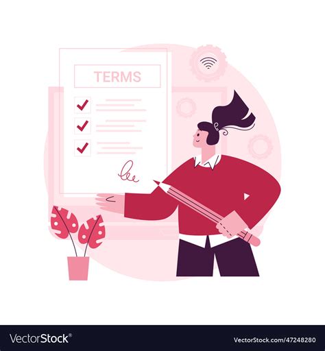 Terms and conditions abstract concept Royalty Free Vector