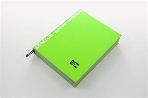 Fluo green coffee table book design. Embroidered page ribbon. Coffee Table Book Design, Coffee ...
