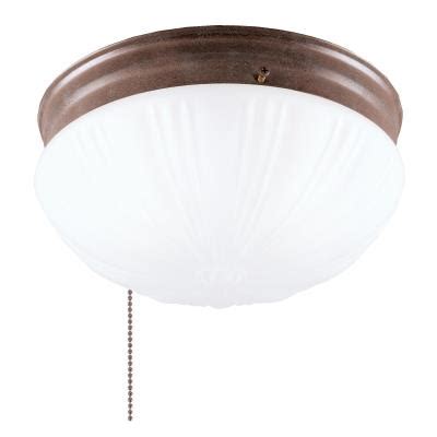 Westinghouse Two-Light Flush-Mount Interior Ceiling Fixture with Pull Chain