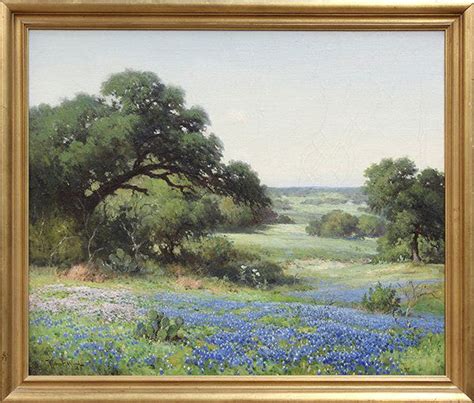 Painting, Robert Wood, Texas Bluebonnets, 1943 : Lot 2235