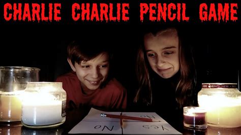 CHARLIE CHARLIE PENCIL GAME CHALLENGE - YouTube