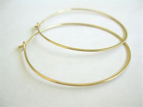 GOLD HOOP EARRINGS - Pastal Names