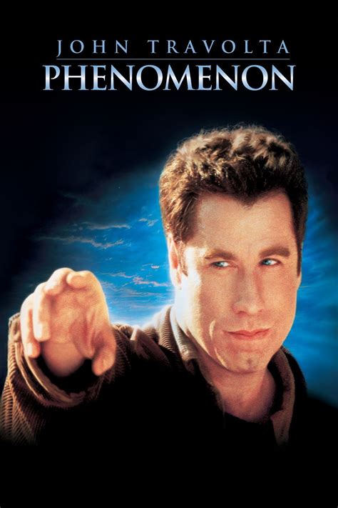 the poster for the movie phenomenon, which features a man pointing his ...