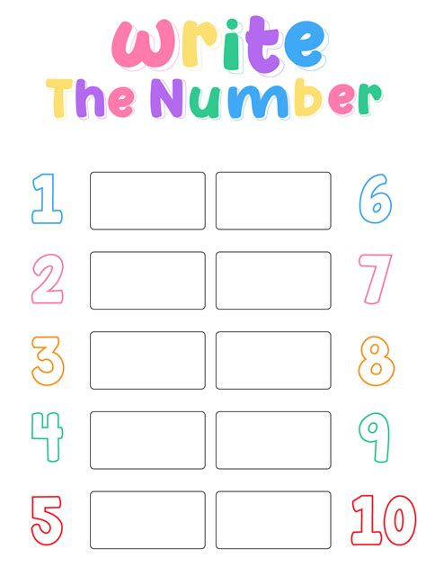 Printable Numbers In Words