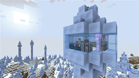 Ice Spike Tower House - A Minecraft House In Minutes - YouTube