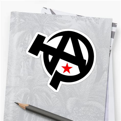 "Anarcho-Communism Symbol" Stickers by NeoFaction | Redbubble