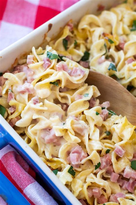 Ham and Noodle Casserole with Leftover Ham - Casserole Crissy