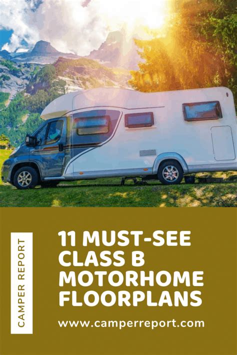 11 Must-See Class B Motorhome Floor Plans – Camper Report | Class b motorhomes, Motorhome, Class b